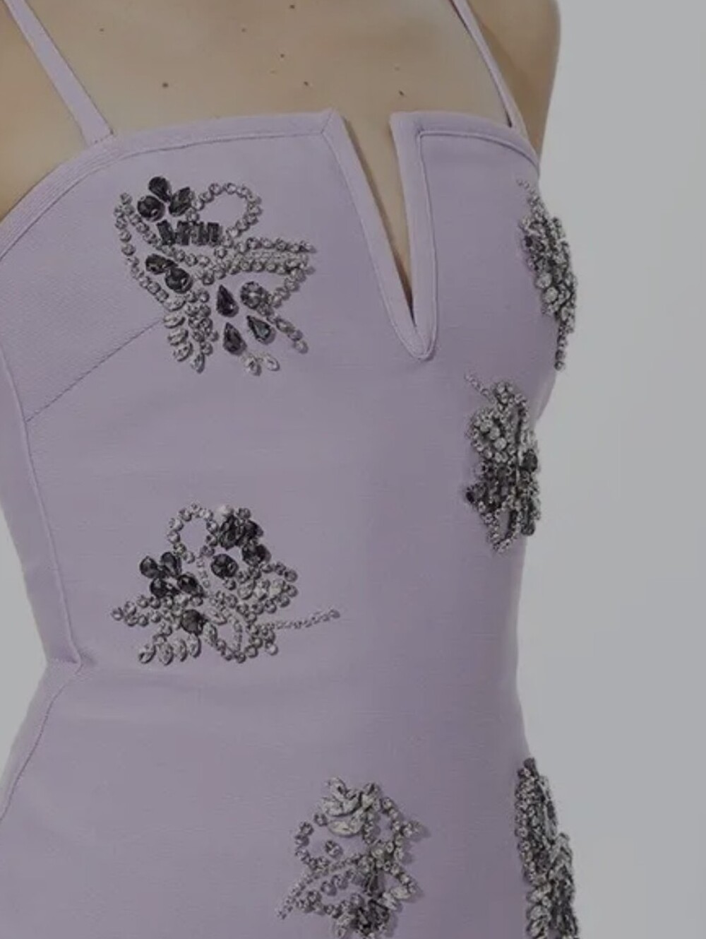 Strapless Lilac Embellished Top (Bandage ) Karen Millen - Picture 13 of 13